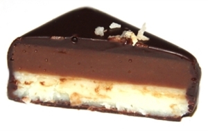 Melt cococnut chocolate square praline