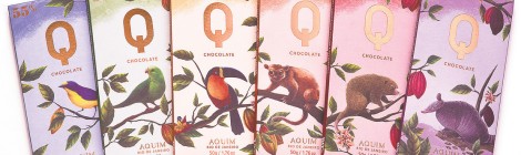 Q chocolate 50 gram bar range Samantha Aquim Brazil Bahia Fazenda Leolinda