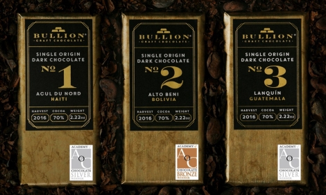 Bullion Chocolate award winning bean to bar craft chocolate